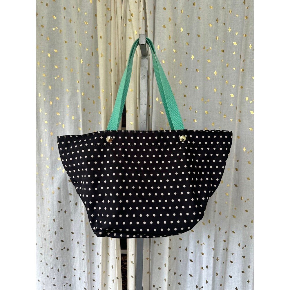 Fossil Keyper Nylon Polka Dots Zip Closure Should… - image 2